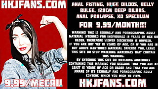 Extreme anal fisting, prolapse and big dildo - HKJFANS.COM
