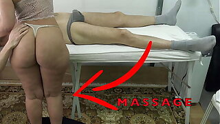 Maid Masseuse with Big Butt let me Lift her Dress & Fingered her Pussy While she Massaged my Dig up !